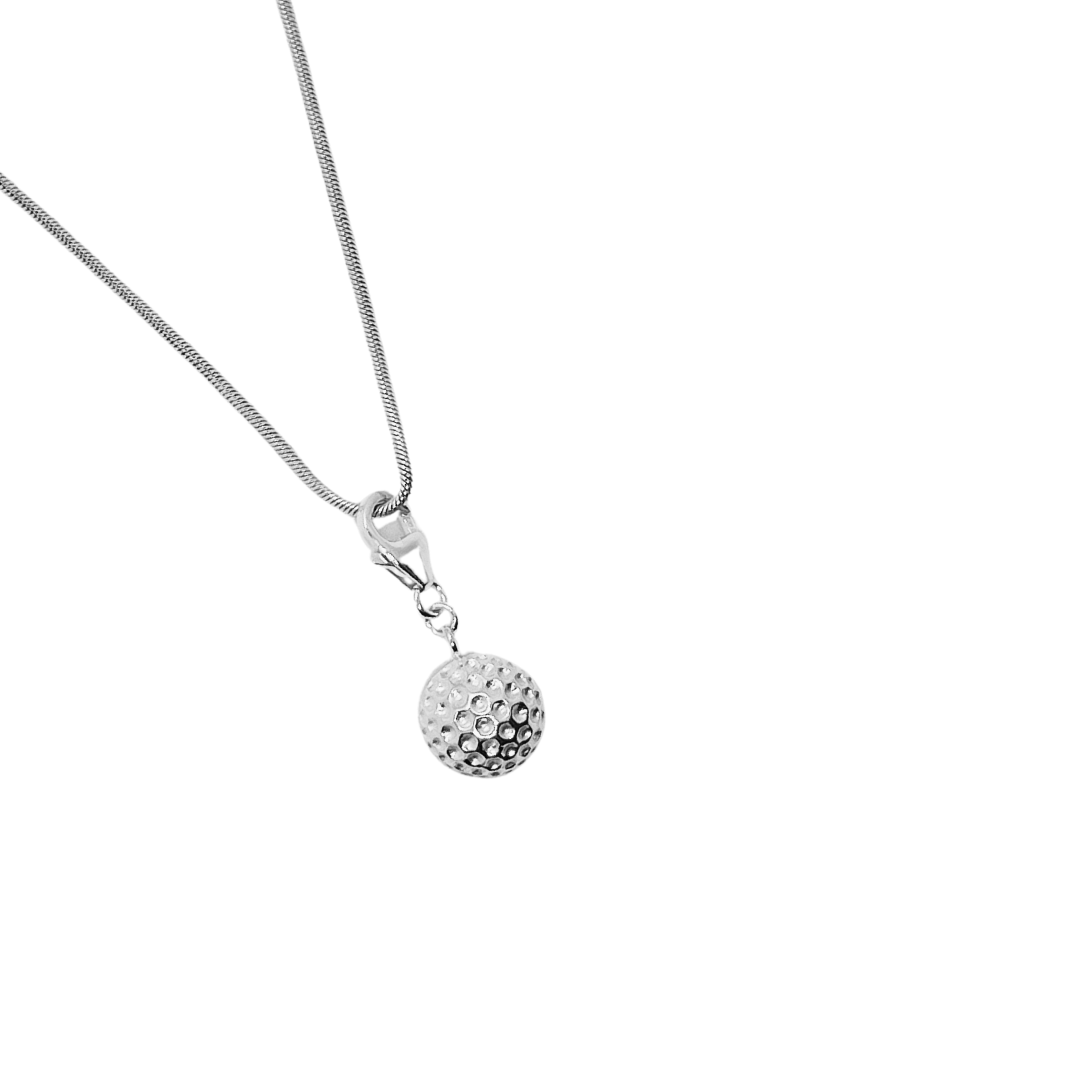 Golf Charm Pendant on Silver Chain