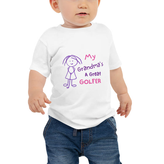 My Grandmas a Great Golfer baby t-shirt